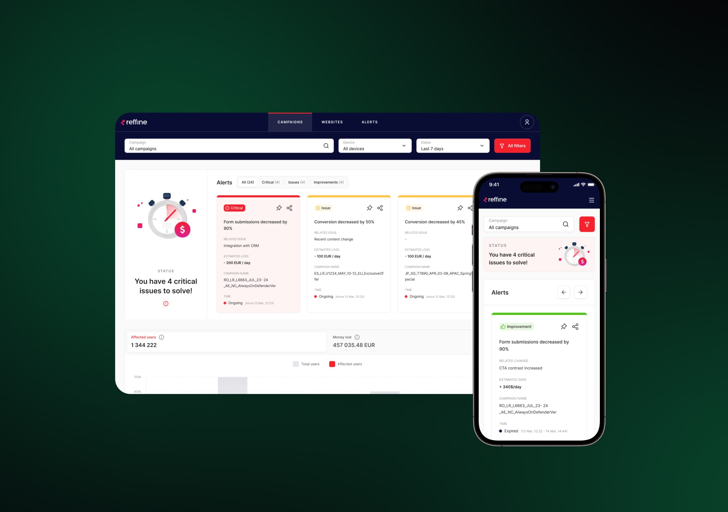 Reffine:  A Vision Transformed into a User-friendly Tool