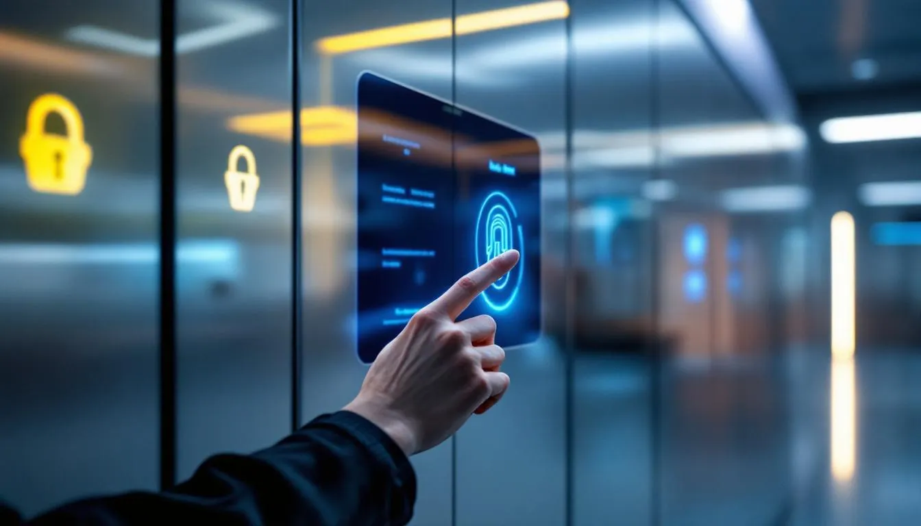 A user accessing a smart locker for convenient storage management.