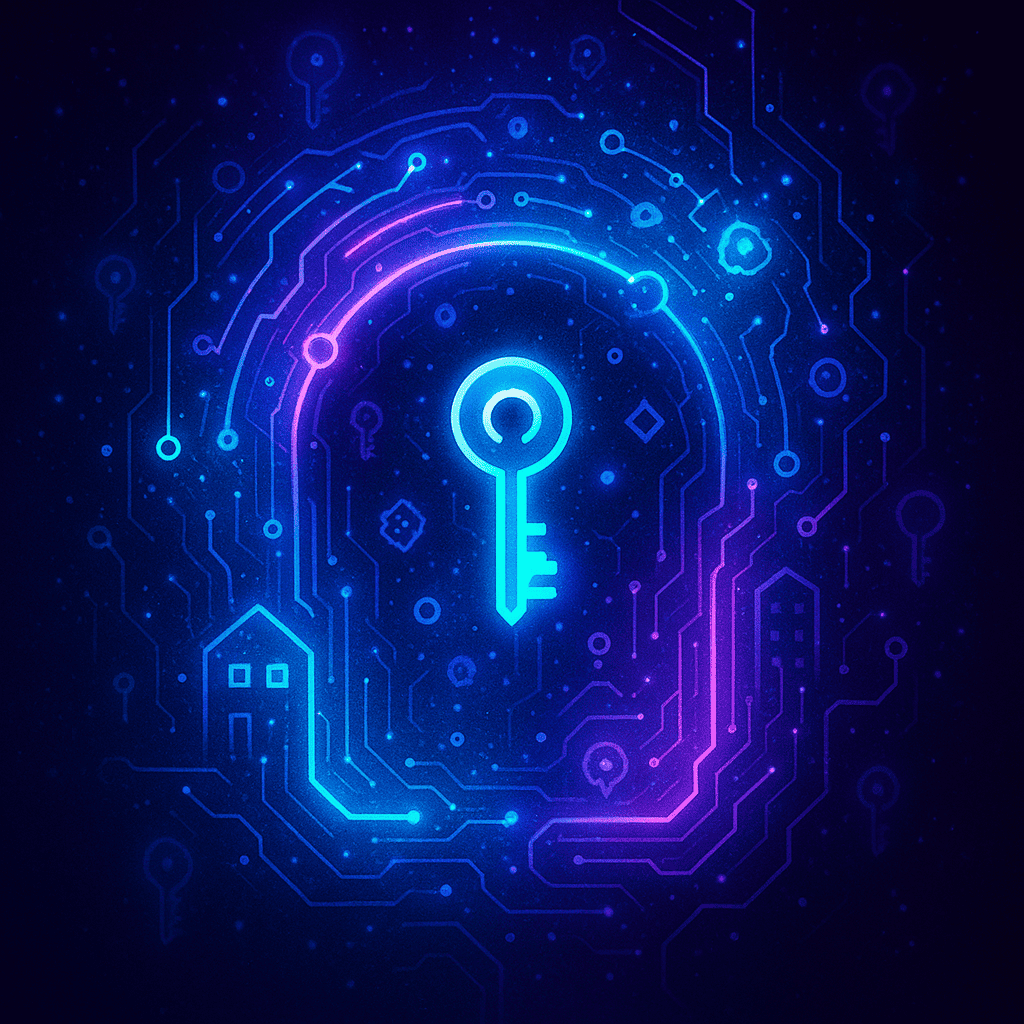 AI-powered smart lock concept for decentralized access