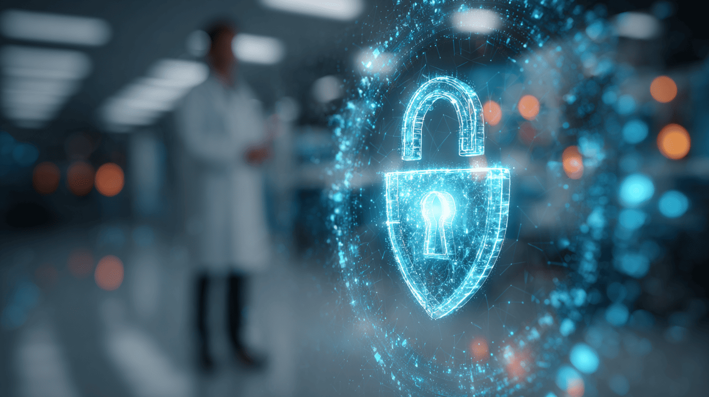Developer integrating AI, wearable data, and telehealth into a secure healthcare platform dashboard