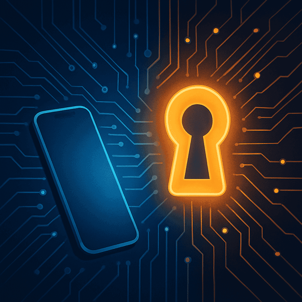 How a digital key works via Bluetooth and NFC connection to a smart lock