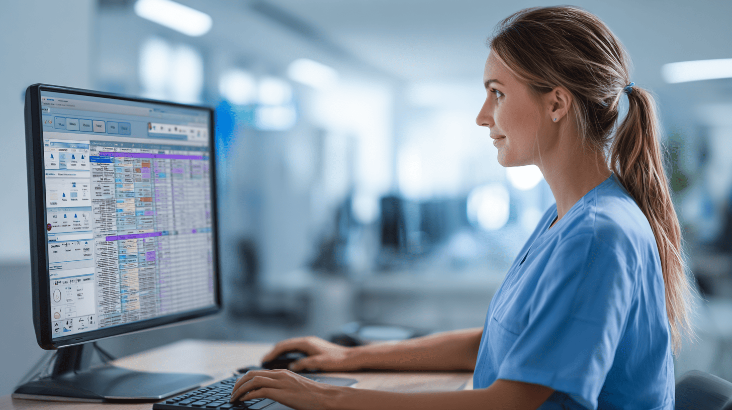 Abstract visualization of secure medical data encryption and cybersecurity in e-health systems.